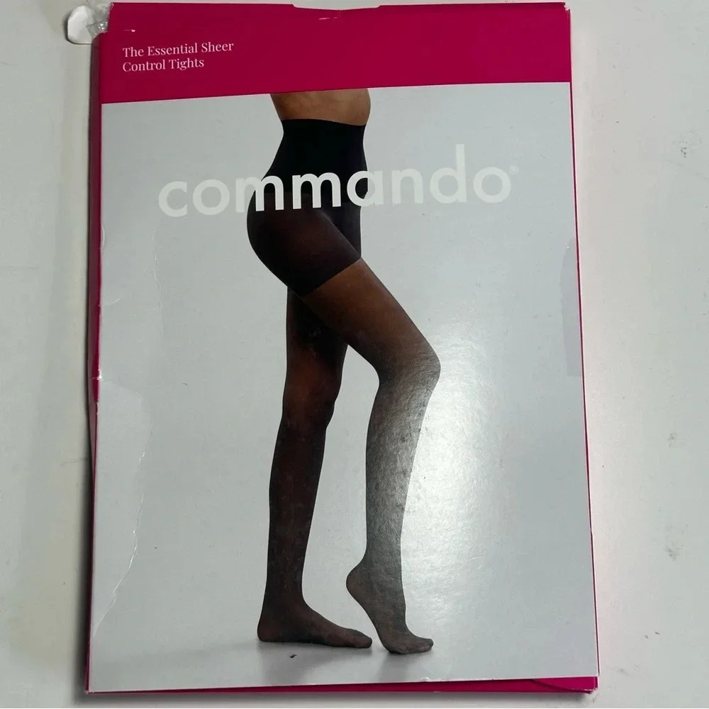 Commando The Essential Sheer Control Tights in Black Sz: X-Large